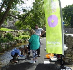River dipping activity on offer on the day